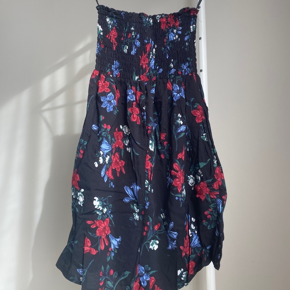 Floral Strapless Romper
